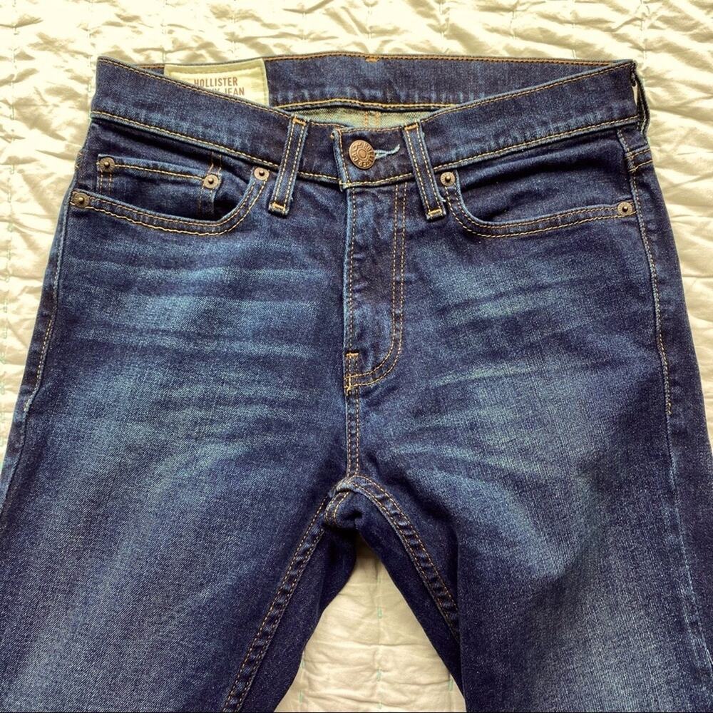 Hollister MEN’s 28x30 SKINNY Jeans - DARK Wash